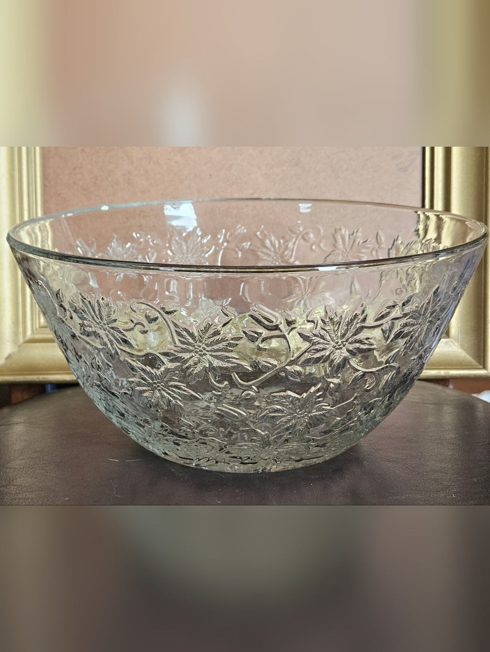 Vintage Princess House Fantasia Large Crystal Salad Pasta Fruit Serving Bowl